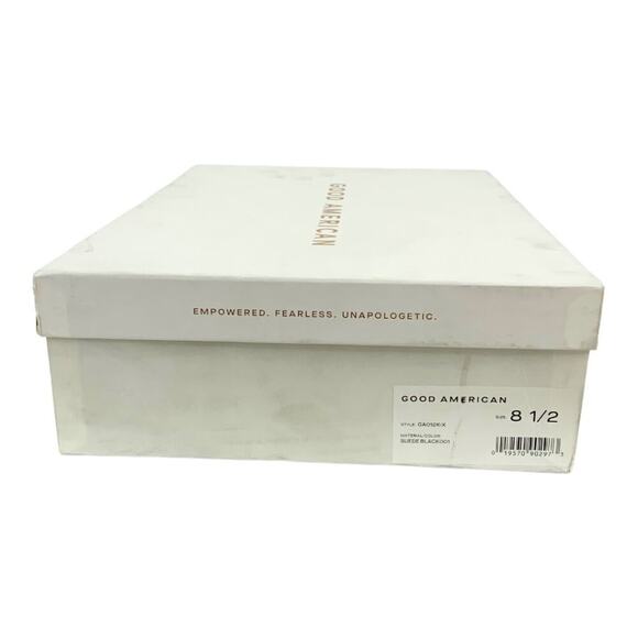 Good American Scandal Lace Up High Heel Booties Black Size 8.5 NWT $275 MSRP - Picture 8 of 8